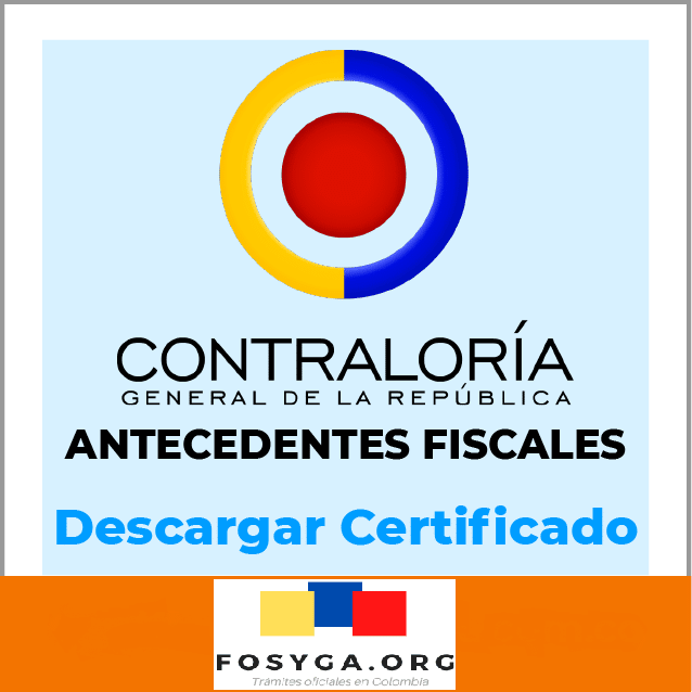 Certificado antecedentes fiscales-Contraloría