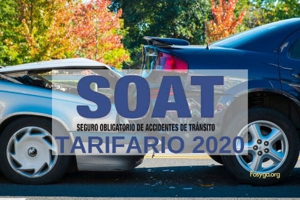 Tarifas SOAT 2020: carros, camiones, motos