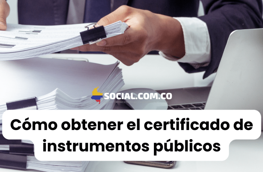 Certificado de Instrumentos públicos